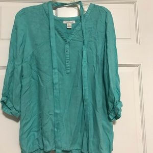 Motherhood Maternity teal top size S